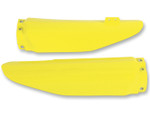 UFO Yellow Plastic Front Fork Tube Protectors '02-22 Suzuki RM85 (SU03907#102)