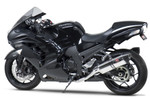 Yoshimura R-77 Duals Stainless/Carbon Race Series Slip-On Mufflers (1414020520)