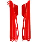 UFO Red Plastic Front Fork Tube Protectors (HO04695#070)