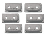 Woodys Double Digger Natural Aluminum Support Plates 6pk (ADD2-3775-F)