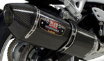 Yoshimura R-77 Dual Stainless/Carbon Signature Slip-On Mufflers (13150E0220)