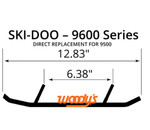 Woodys Extender Trail III Flat-Top 4" Carbide Wear Bar Runners (ESD3-9600)
