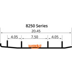 Woodys Ace 8" Carbide Wearbar Runners (AS8-8250)