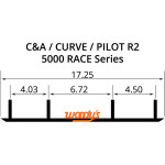 Woodys Trail Blazer IV 6" Carbide Wear Bars - C&A Pro/Curve/Ultra III (TCA-5000)