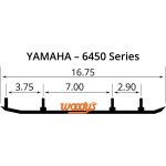 Woodys Executive Series 8" Carbide Wear Bar Runners (WYV-6450)