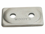 Woodys Double Digger Natural Aluminum Support Plates 48 Pack (ADD2-3775-B)