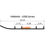 Woodys Trail Blazer IV Flat-Top 6" Carbide Wear Bar Runners (TYV4-6350)