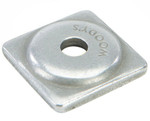 Woodys Natural Aluminum Square Digger Support Plates 96 Pack (ASW2-3775-B)
