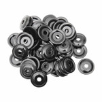 Woodys Round Digger 5/16" Black Aluminum Backer Plates 48 Pack (AWA-3810)