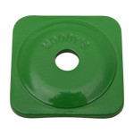 Woodys Square Grand Digger Green Aluminum Support Plates 48pk (ASG-3780-48)
