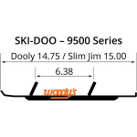 Woodys Dooly 4" Carbide Wearbar Runner (DS4-9600)