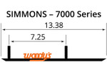 Woodys Trail Blazer IV 6" Carbide Runners for Simmons Flex Ski (TSM4-7000)