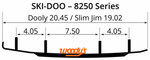 Woodys Slim Jim Dooly 4" Carbide Wearbar Runner (SS4-8250)