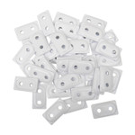 Woodys Double Digger 5/16" White Aluminum Support Plates 48pk (ADD2-3815-B)