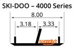 Woodys Mini Sled Carbide Runners for Trail (SXS-4000)
