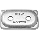 Woodys Two-Hole Natural Double Grand Digger Support Plates 250 Pk (ADG-3775-250)