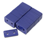 Woodys Double Grand Digger 5/16" Blue Aluminum Support Plates 48pk (ADG-3795-48)