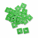 Woodys 5/16" Square Digger Aluminum Support Plates Green 48 Pack (ASW2-3780-48)