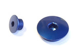 Works Connection Blue Aluminum Engine Plug Set (24-590)