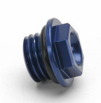 Works Connection Aluminum Oil Filler Plug Blue (24-030)
