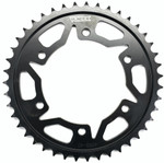 Vortex Steel Rear Sprocket Satin Black 43 Tooth (436S-43)