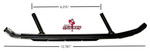 Stud Boy Shaper 4.5" Carbide Wear Bars Runners (DOO-S2410-45)