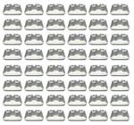 Stud Boy Pro Series SuperLite Double Backer Plates White - 48 Pack (2512-P2-WHT)