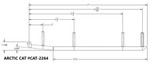 Stud Boy Shaper 9" Carbide Wear Bar Runners (CAT-S2264-90)