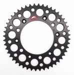 Renthal Ultralight Aluminum Rear Sprocket Black 48 Tooth (154U-520-48GRBK)