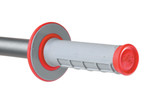 Renthal Dual-Compound Half Waffle Red/Gray Twist Throttle Grips (G156)