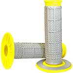 Renthal Dual Compound Tapered 1/2 Waffle Yellow/Gray Grips (G194)