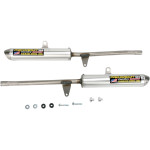 Pro Circuit 304 Factory Sound Silencer Brushed Aluminum (Dual) (SQY87350-SE)