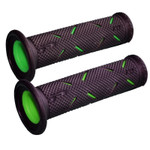 Pro Grip Model 717 Handlebar Grips | Open End | Black/Green (PA0717OEVE02)