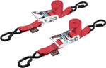 Powertye 1.5" Ratchet w/Safety Latch Hooks Red (30571-S)