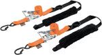 Powertye 1.5" Fat Strap Deluxe Tie Downs Orange (30692-S)