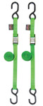 Powertye 1" Standard Cam Buckle Tie Downs Green (22265)