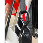 O'Neal 1.5" Wide/6ft Deluxe Black Tie Downs w/Soft-Tye (pair) (3073-200)