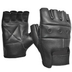 Fulmer 550 Blaze Mens Fingerless Leather Motorcycle Gloves