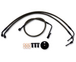 LA Choppers Midnight Brake Lines for 15"-17" Handlebars (LA-8010B16M)