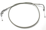 Motion Pro Throttle Pull Cable - Armor Coated Stainless - Stock +2" (65-0351)