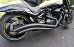 Cobra Speedster Swept Black Exhaust System for '06-14 Suzuki M109R (3221B)