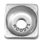 Woodys 5/16" Angled Digger Aluminum Backing Plates 144 Pack (ANG-3775-C)