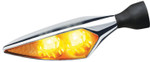 Kuryakyn Micro Rhombus Chrome FR/RL Turn Signal w/Amber LEDs (2549)