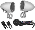 Kuryakyn Road Thunder Chrome Speaker Pods & Bluetooth Audio Controller (2712)