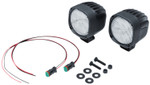 Kuryakyn Lodestar 1850L Flood Beam Driving Lights w/White LEDs (3011)