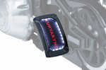 Kuryakyn Nova LED Curved Vertical Mount Gloss Black License Plate Holder (3191)