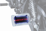 Kuryakyn Nova Curved Horizontal Mount Chrome License Plate Holder (3192)