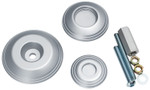 Kuryakyn Lodestar Silver Rear Axle Sliders (3808)