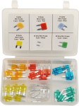 Performance Tool 30pc LED Indicator Mini Fuse Assortment Kit (W5377)