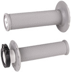 ODI MX V2 Lock-On Grips | Full Diamond  | Twist Throttle | Light Gray (H36NWG)